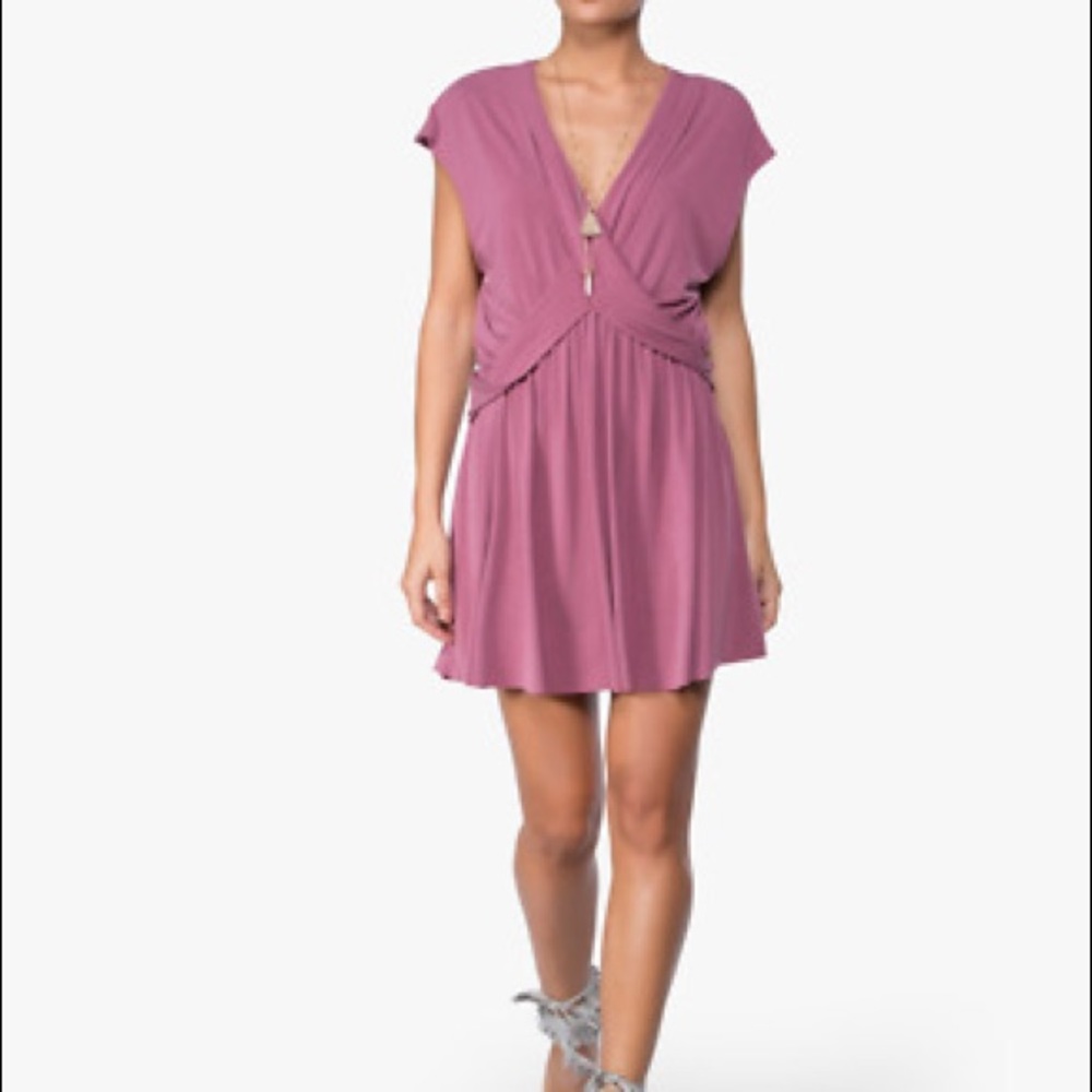Free People Cupra Cap Mini Dress